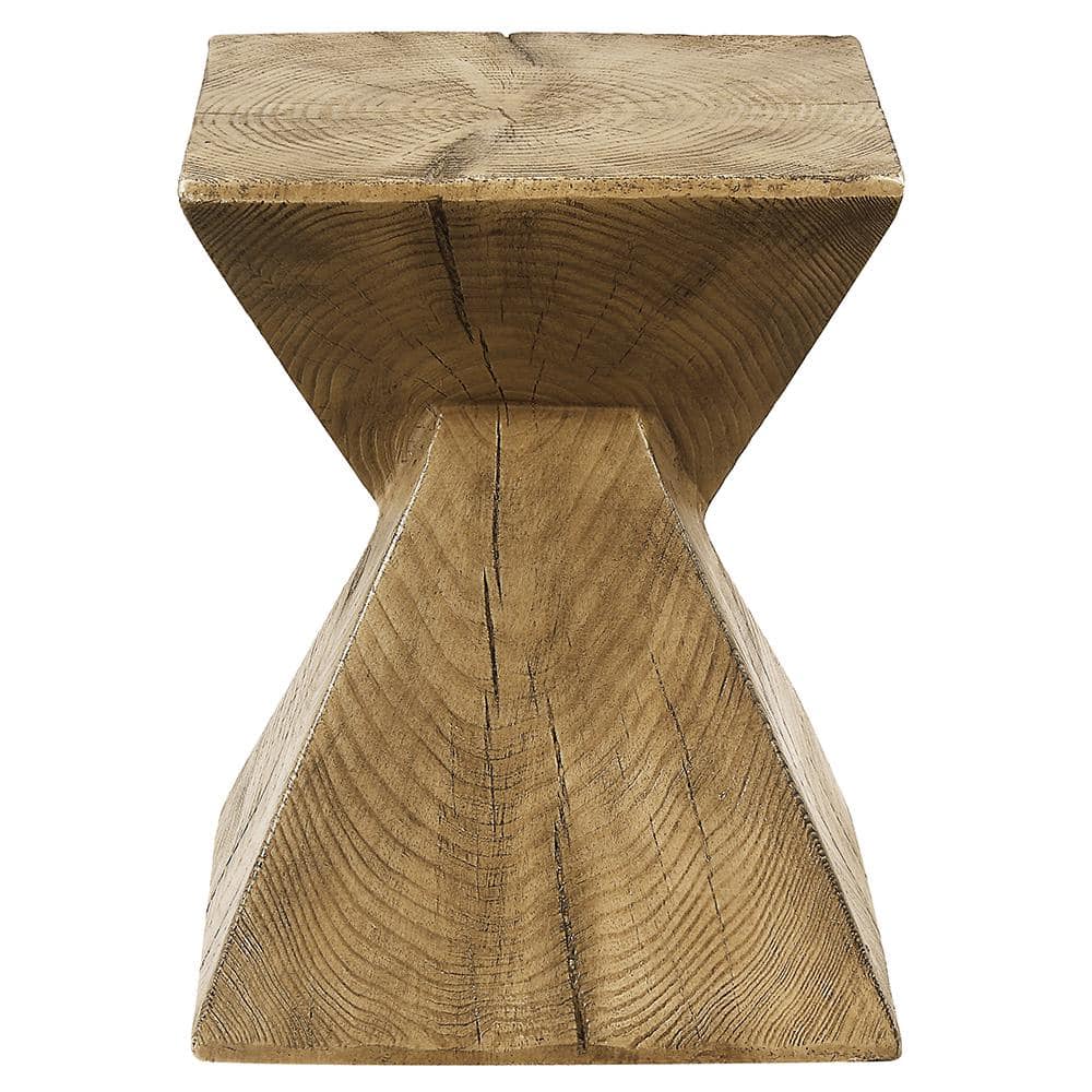 Zahi Oak Finish Eco-Friendly Wood Accent Table