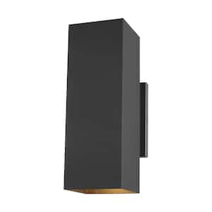 Generation Lighting Pohl Large 2-Light Black Outdoor Wall Lantern
