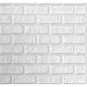 AZ Faux High-Density Polyurethane Faux Brick Wall Textured Panels for Interior and Exterior Decor | Brick Wall Paneling | Old Medford Brick | 47L x