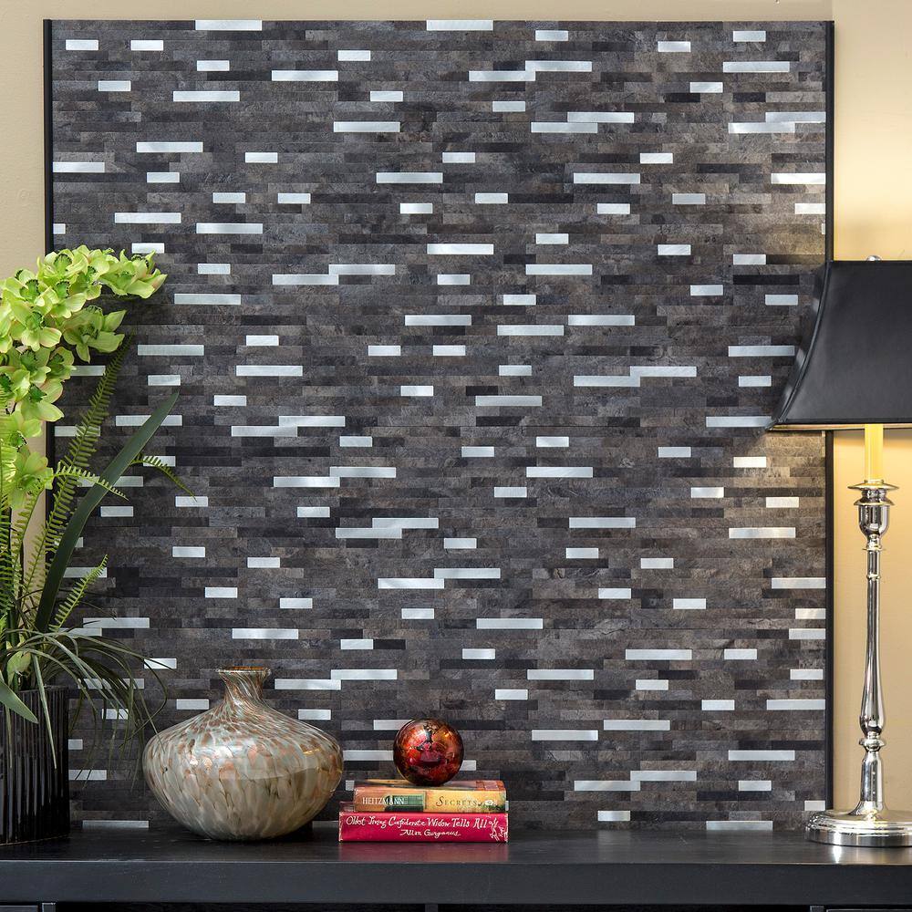 Oyster Composite Peel and Stick Backsplash Tile, 12in x 5.8in