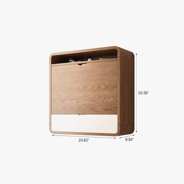 Dark Brown Wall Mount Medicine Cabinet Storage Organizer - Bed Bath &  Beyond - 37594206