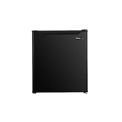 17.13 in. 1.6 cu.ft. Mini Refrigerator in Black without Freezer