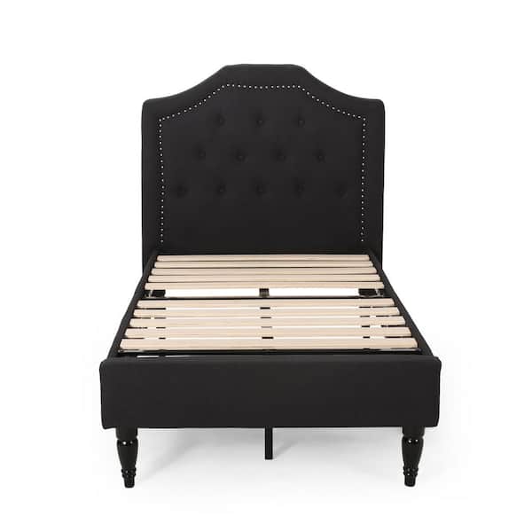 Noble House Elinor Black Wood Twin Bed Frame