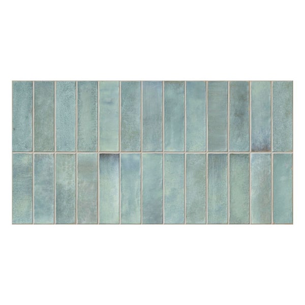 Spanish Artis 12 in. x 24 in. x 9mm Glazed Porcelain Wall Tile-Sage (25 PCS, 53.8 sq. ft. /Pallet)