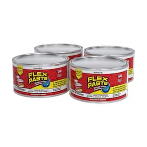Flex Paste 1 lb. White All Purpose Strong Flexible Watertight Multipurpose Sealant (4-Pack)