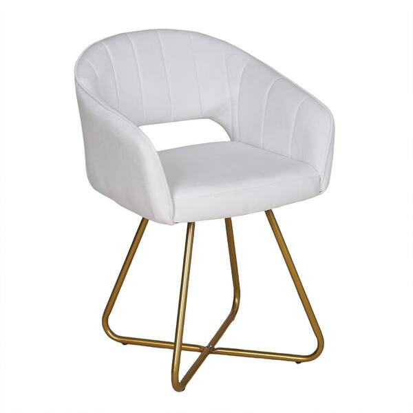 VECELO Velvet Accent Chair Faux Leather with Ergonomic Oversized