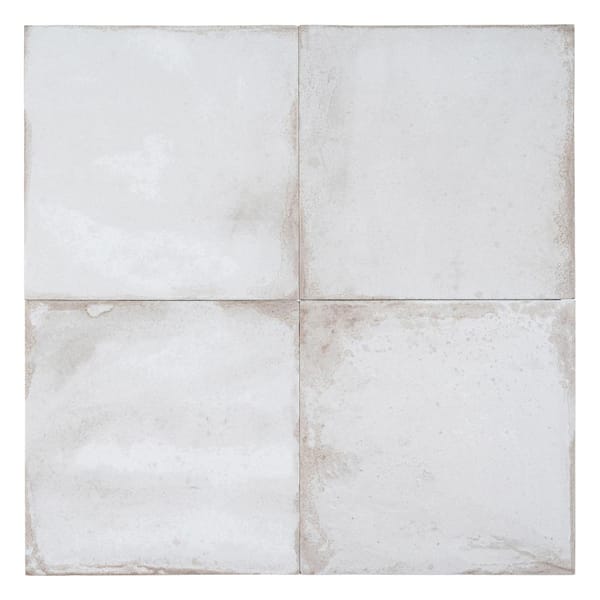 Poise Nalo White Matte 8 in. x 8 in. Smooth Square Porcelain Floor and Wall Tile (10.76 sq. ft./Case)