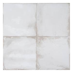 Poise Nalo White Matte 8 in. x 8 in. Smooth Square Porcelain Floor and Wall Tile (10.76 sq. ft./Case)