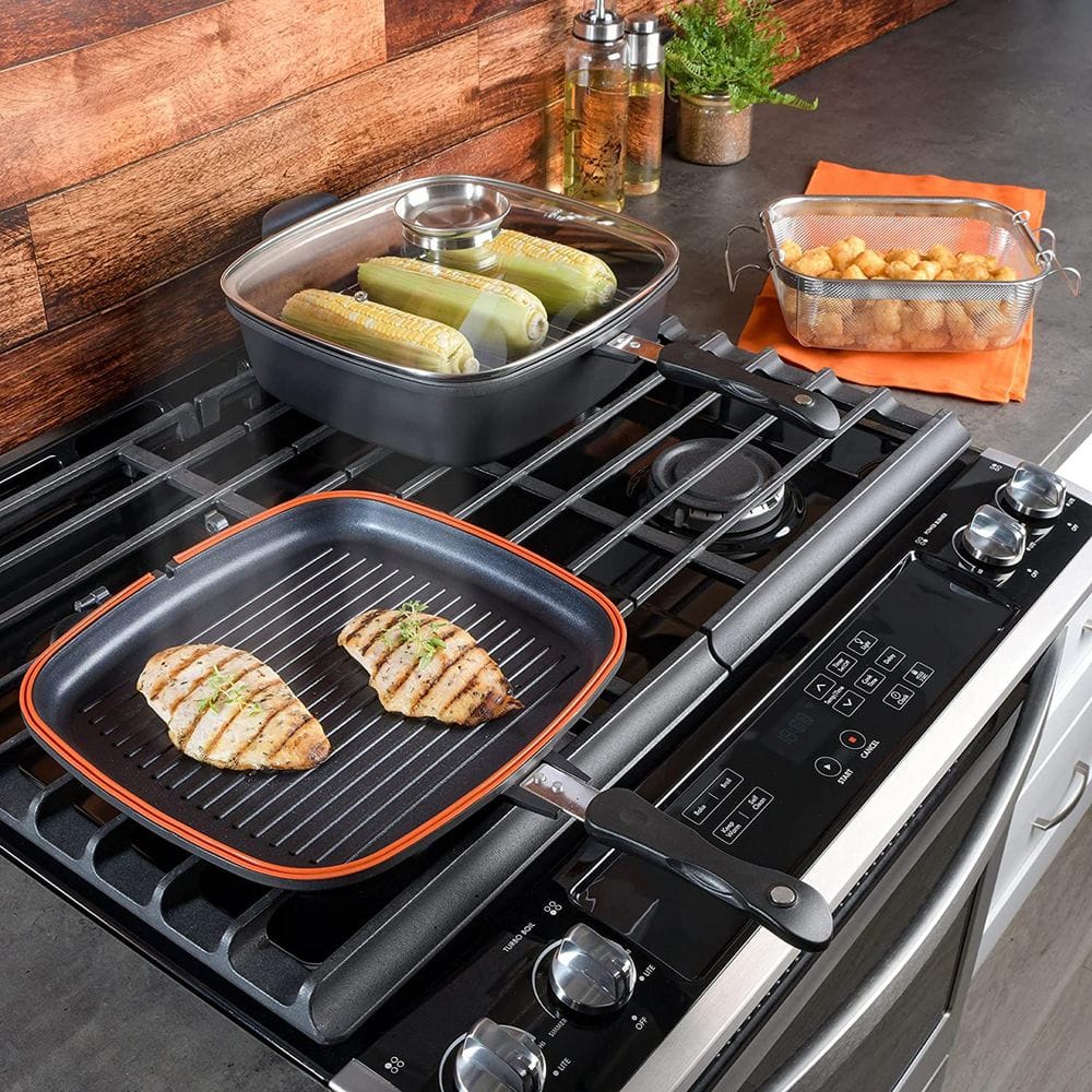 30" Deluxe Black Nonstick Multi-Function Cookware Set