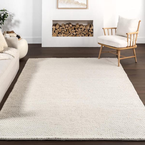 nuLOOM Caryatid Chunky Woolen Cable Off-White 5 ft. x 8 ft nuLOOM Caryatid Chunky Woolen Cable Off-White 5 ft. x 8 ft