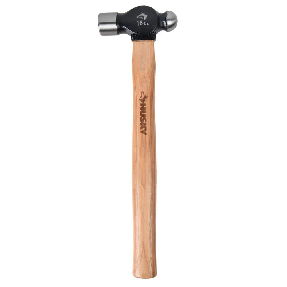 Husky 16 oz. Ball Peen Hammer with 12.2 in. Hickory Handle ​​ SUO-002 - The Home Depot