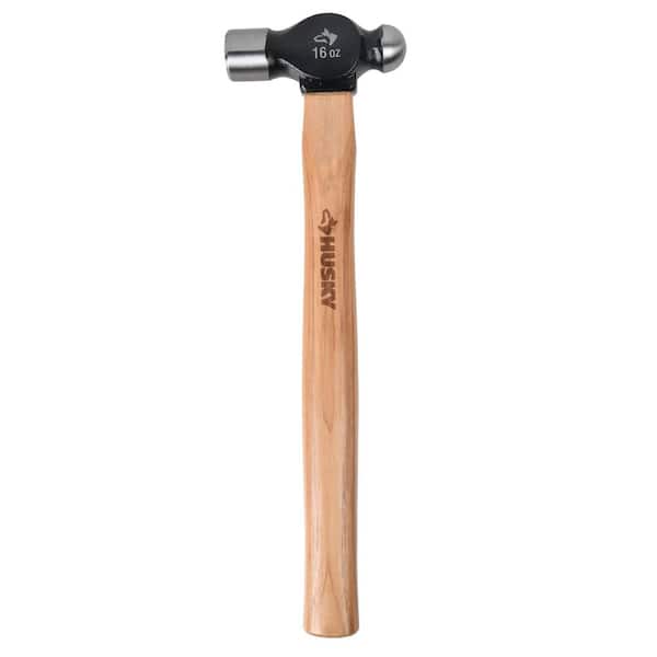Husky 16 oz. Ball Peen Hammer with 12.2 in. Hickory Handle ​​