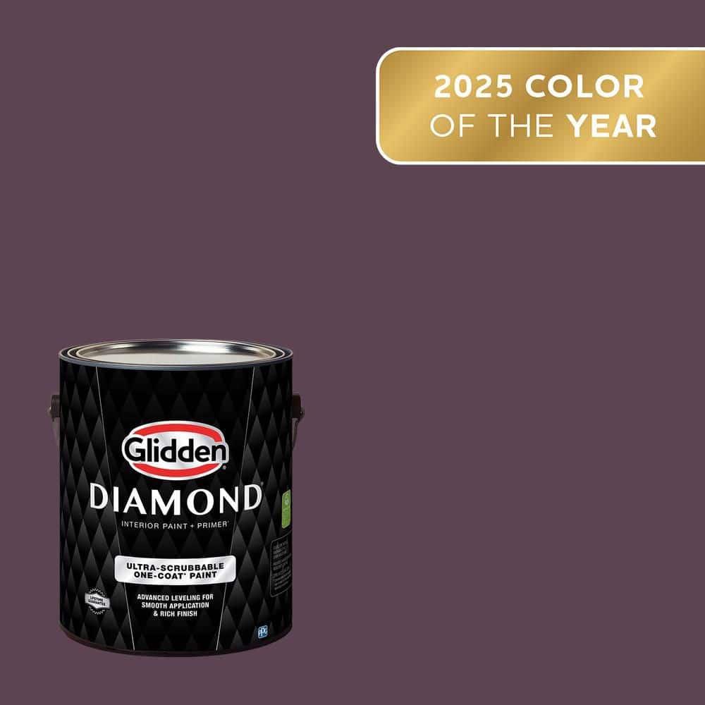 Glidden Diamond 1 gal. Purple Basil PPG1046-7 Flat Interior Paint