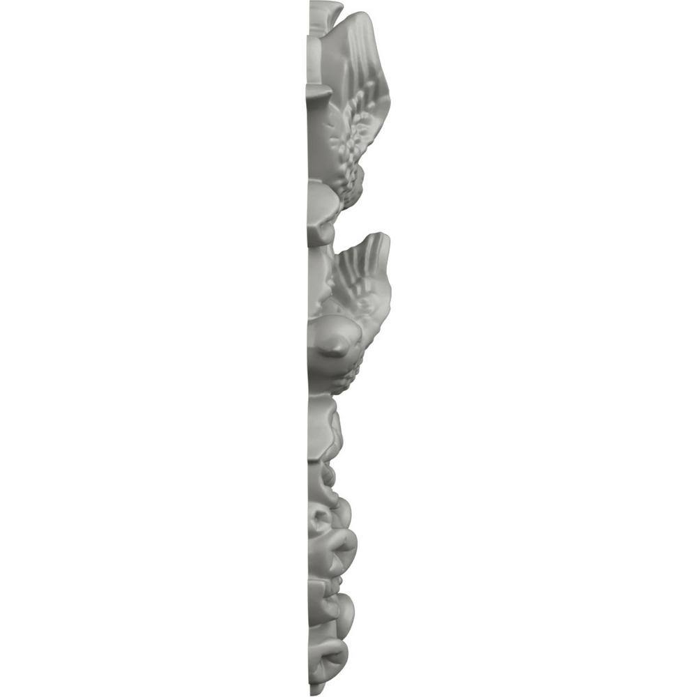 White Polyurethane Bird Drop Applique Onlay