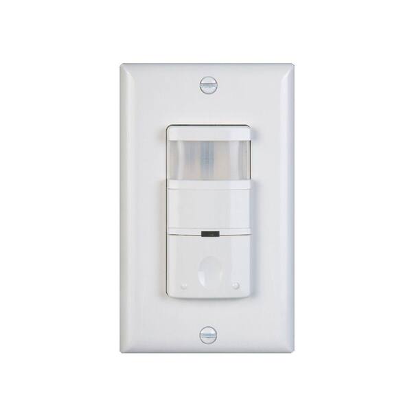 NICOR 120 - 277 Volt Occupancy/Vacancy Passive Infrared Motion Sensor Wall Switch