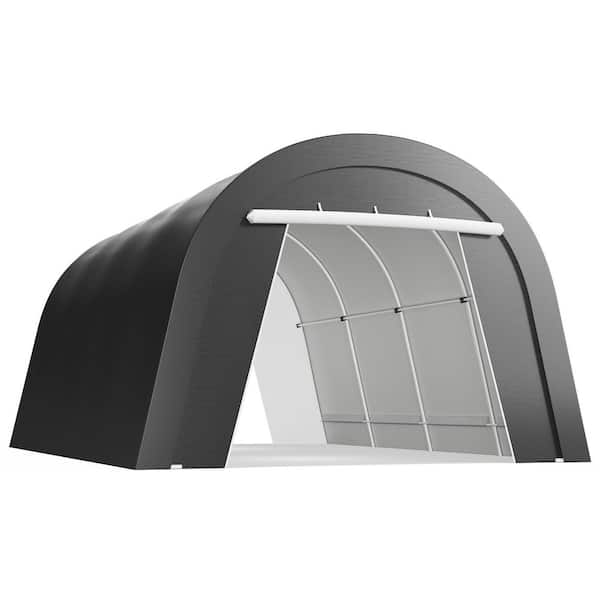 SUNVIVI 13 ft. x 20 ft. Portable Carport with 2 Roll-up Doors