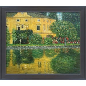 Schloss Kammer on Attersee by Gustav Klimt Gallery Black Framed Architecture Oil Painting Art Print 24 in. x 28 in.