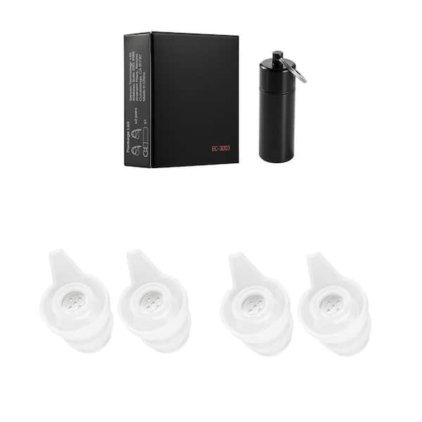 Concert Ear Plugs 2-Pairs Reusable High Fidelity Musician Ear Plugs SNR 27 dB High Noise Reduction Earplugs