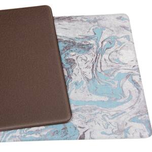 Contemporary Marble Blue 18 in. x 47 in. Anti-Fatigue Standing Mat
