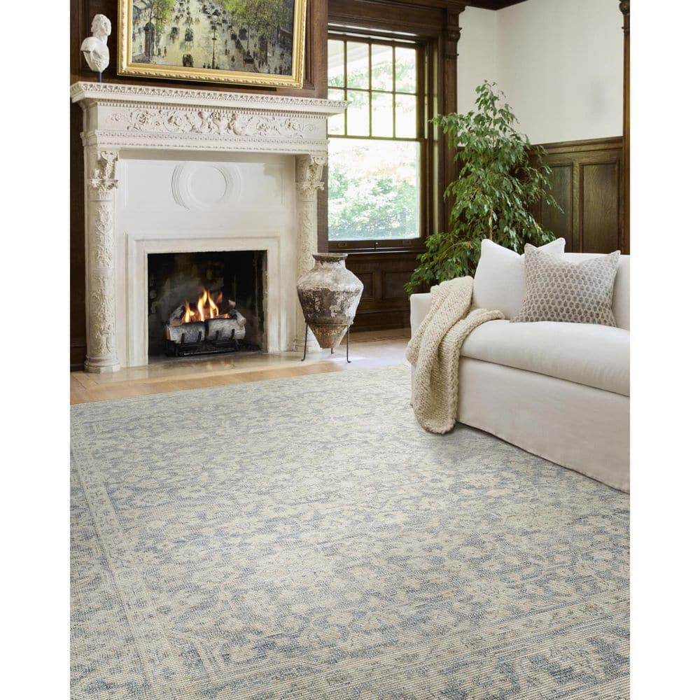 Nabela Noor Home Maan Sky Blue Traditional 5 x 7 Machine Woven Area Rug price history on PriceWatchPro