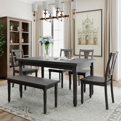 Gray Dining Room Sets Kitchen Dining Room Furniture The Home Depot