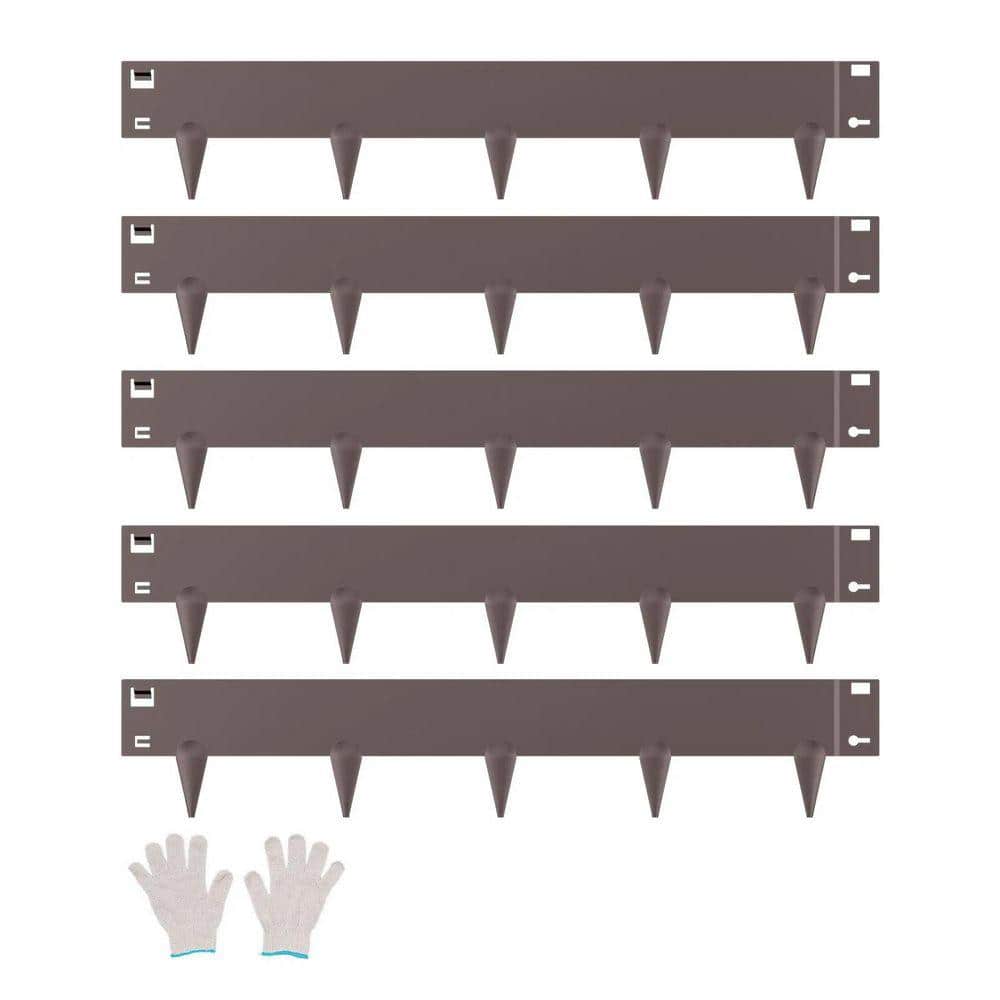 39 in. L x 4 in. H x 0.06 in. W Metal Landscape Edging Border, Brown Rust-Resistant Flexible Garden Brown, (5-Pack) price history on PriceWatchPro