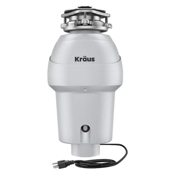 WasteGuard 3/4 HP Continuous Feed Garbage Disposal with Ultra-Quiet Motor for Kitchen Sink