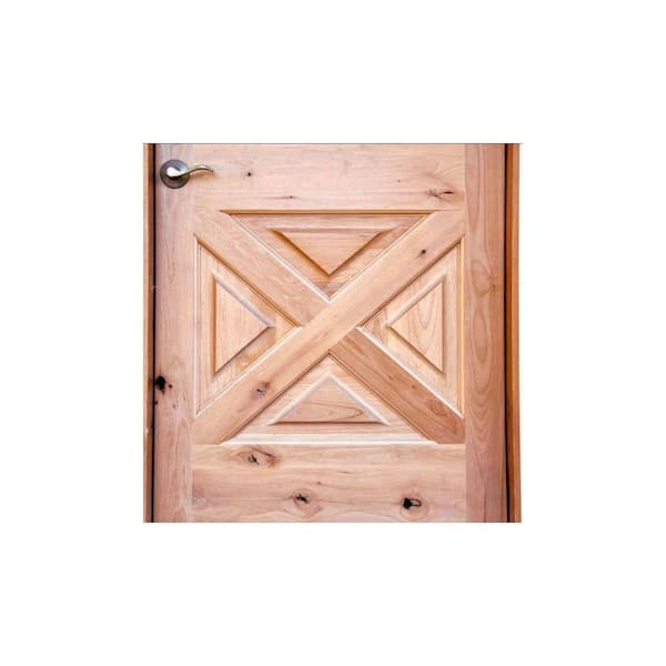 Krosswood Doors 32 in. x 80 in. Rustic Knotty Alder 9-Lite