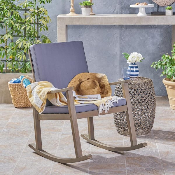 Dark gray cheap rocking chair