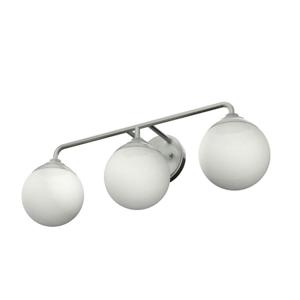 Hepburn Mid-Century Brushed Nickel 3-Light Vanity Sconce