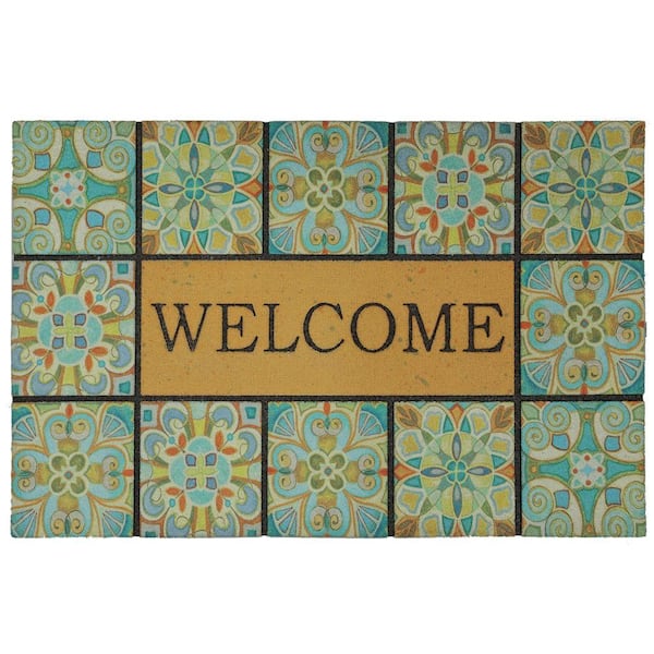 TrafficMaster Welcome Tiles 18 in. x 30 in. Door Mat