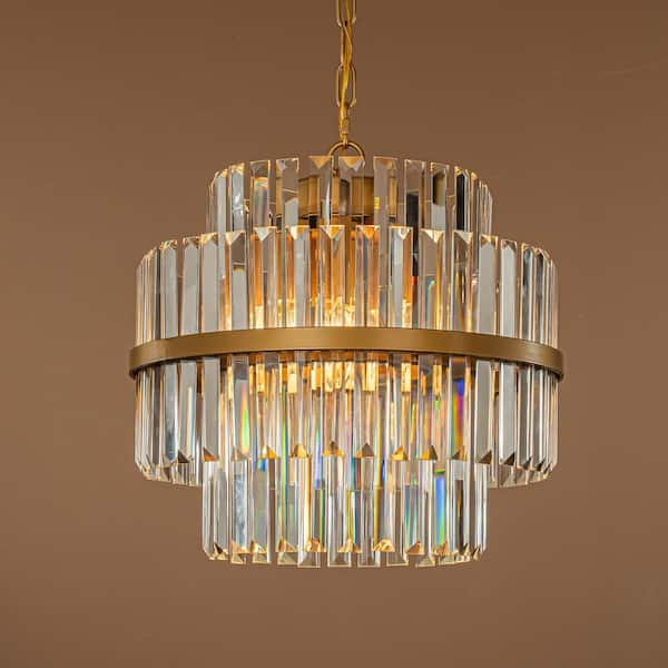 Brass & Crystal Chandelier – Found Furnishings