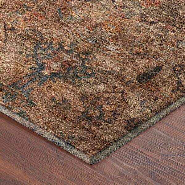 Mayfield Premium Machine Washable Abstract AMF2320 Copper 10 ft. x 14 ft. Area Rug