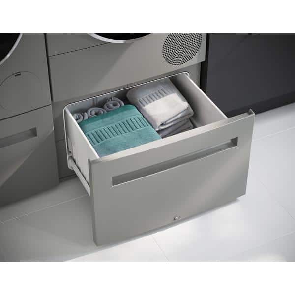 Bosch 800 Series 24 in. 2.4 cu. ft. Smart Stackable Front Load Compact Washer in Pearl Steel ENERGY STAR WGB246AXUC The Home Depot