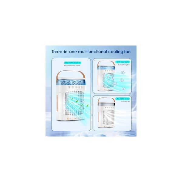 Adrinfly Portable Air Conditioner Cools Small Areas Sq. Ft. with