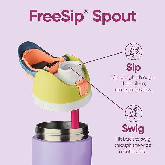 FreeSip Water Bottle with Flip-Top Lid - Forresty (24 Fl Oz. Capacity)