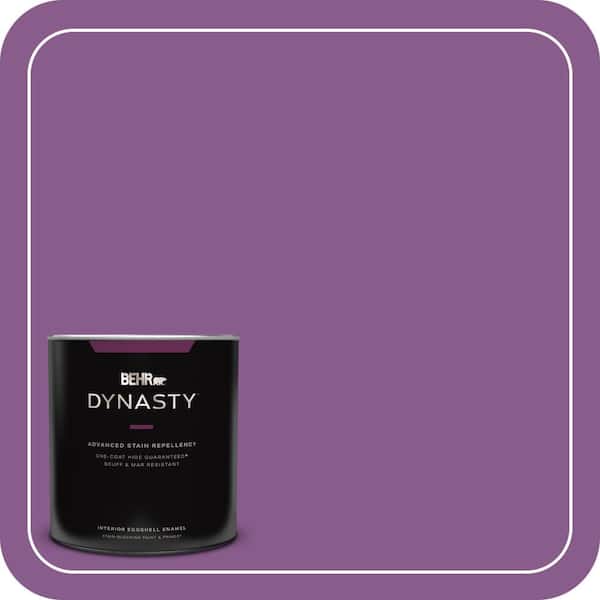BEHR DYNASTY 1 qt. #670B-7 Candy Violet Eggshell Enamel Interior Stain-Blocking Paint & Primer
