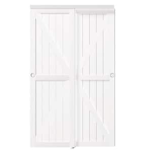 BH BARNER HOME 60 in. x 80 in. MDF K Shape Assembly Required Sliding ...