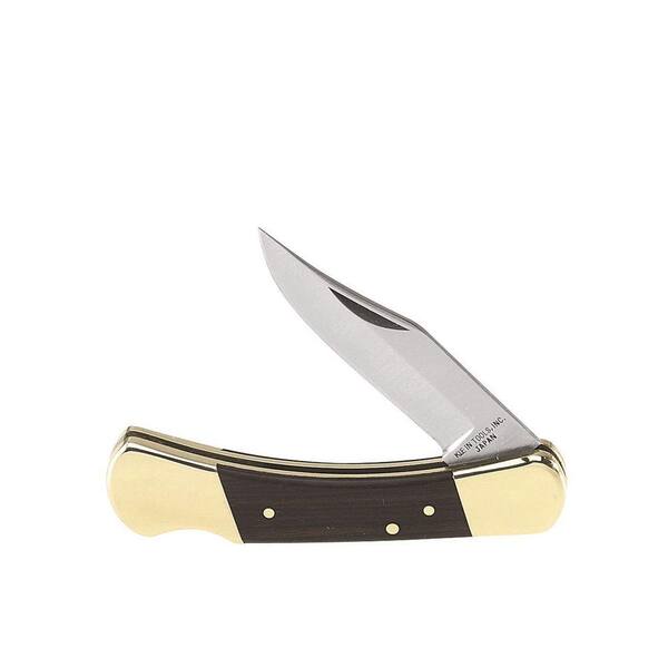 Klein Tools 2 in. Stainless-Steel Sharp Point Blade Sportsman Knife