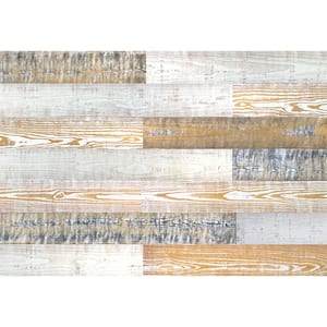 Thermo-Treated 1/4 in. x 5 in. x 4 ft. Pearl, Art and Camo Warp Resistant Barn Wood Wall Planks (10 sq. ft. per 6 Pack)