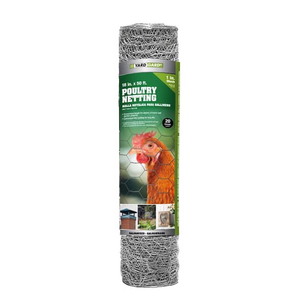 YARDGARD 1.5 ft. x 50 ft. 20-Gauge Poultry Netting