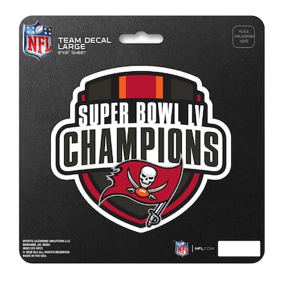 Tampa Bay Buccaneers Super Bowl LV Champions Large Decal Sticker