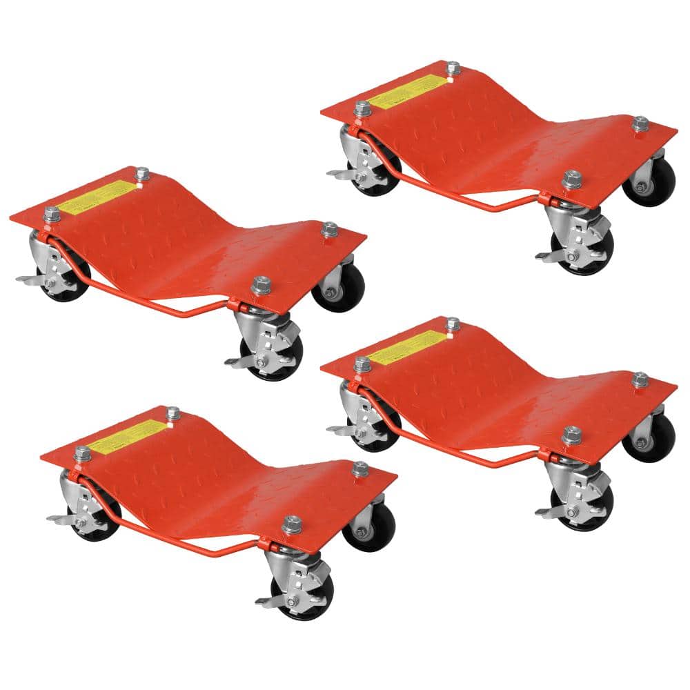 4-Piece Orange Heavy Duty Steel Car Wheel Dolly with Secure Lock for Automotive, Garage, Workshop Material Handling price history on PriceWatchPro