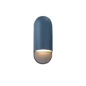 Ambiance 1-Light Blue Midnight Sky Outdoor Ceramic Wall Sconce