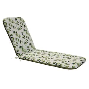 Tropical Outdoor Cushion Lounger in Green 22 in. x 73 in. Includes 1 Lounger Cushion