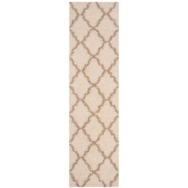 Townsend 2 ft. x 14 ft. Ivory/Beige Geometric Runner Rug