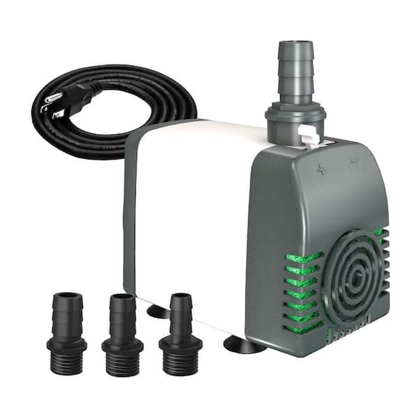 550GPH Submersible Water Pump in Black, Adjustable Flow Rate with Over Heating Protection for Fountain, Pond, Aquarium