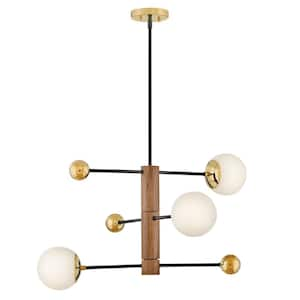 Auggie 3-Light Bright Brass Chandelier