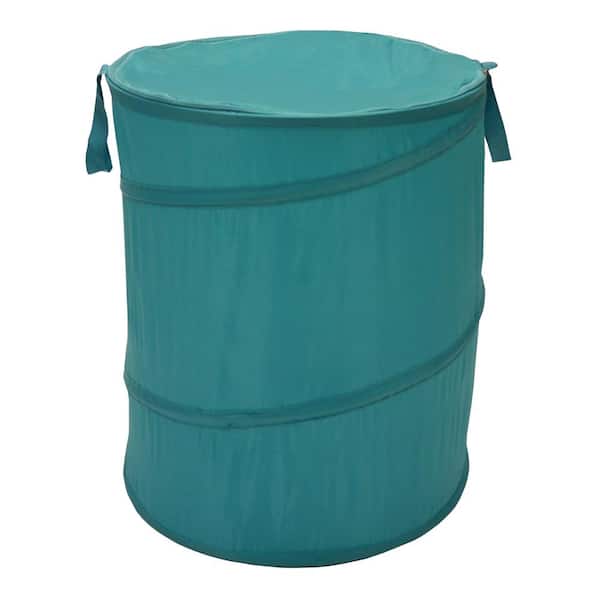 REDMON Since 1883 The Original Bongo Bag Teal Collapsible Polyester Hamper with Lid