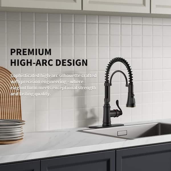 Single-Handle Pull-Down Sprayer Kitchen Faucet with Power Clean and Reflex in Spot Resist Oil Rubbed Bronze